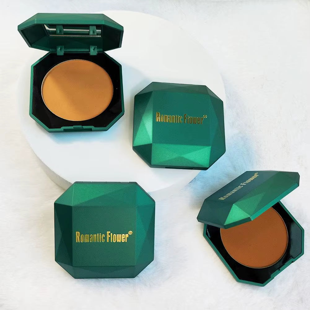 Brand-New 4 Colors Dark Pressed Powder Dark Skin Powder Matte Powder Long-Lasting Waterproof Brand Makeup Blush