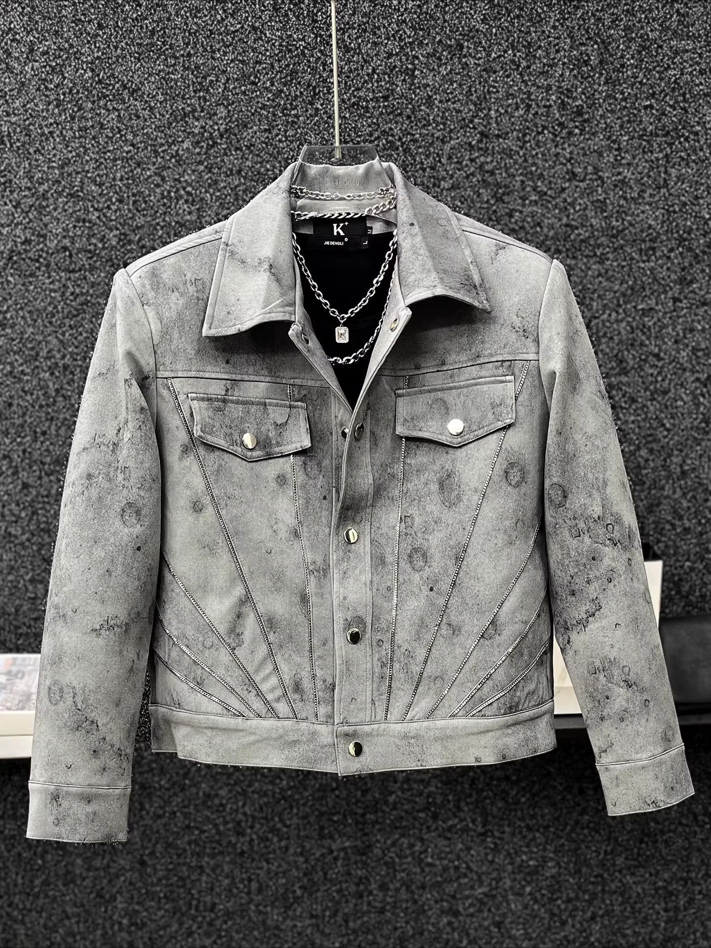 High-End American Style Retro Fashion Jacket Sets Men 2025 Autumn New Two-Piece Sets Male Handsome Trendy Loose Coats Pants Sets