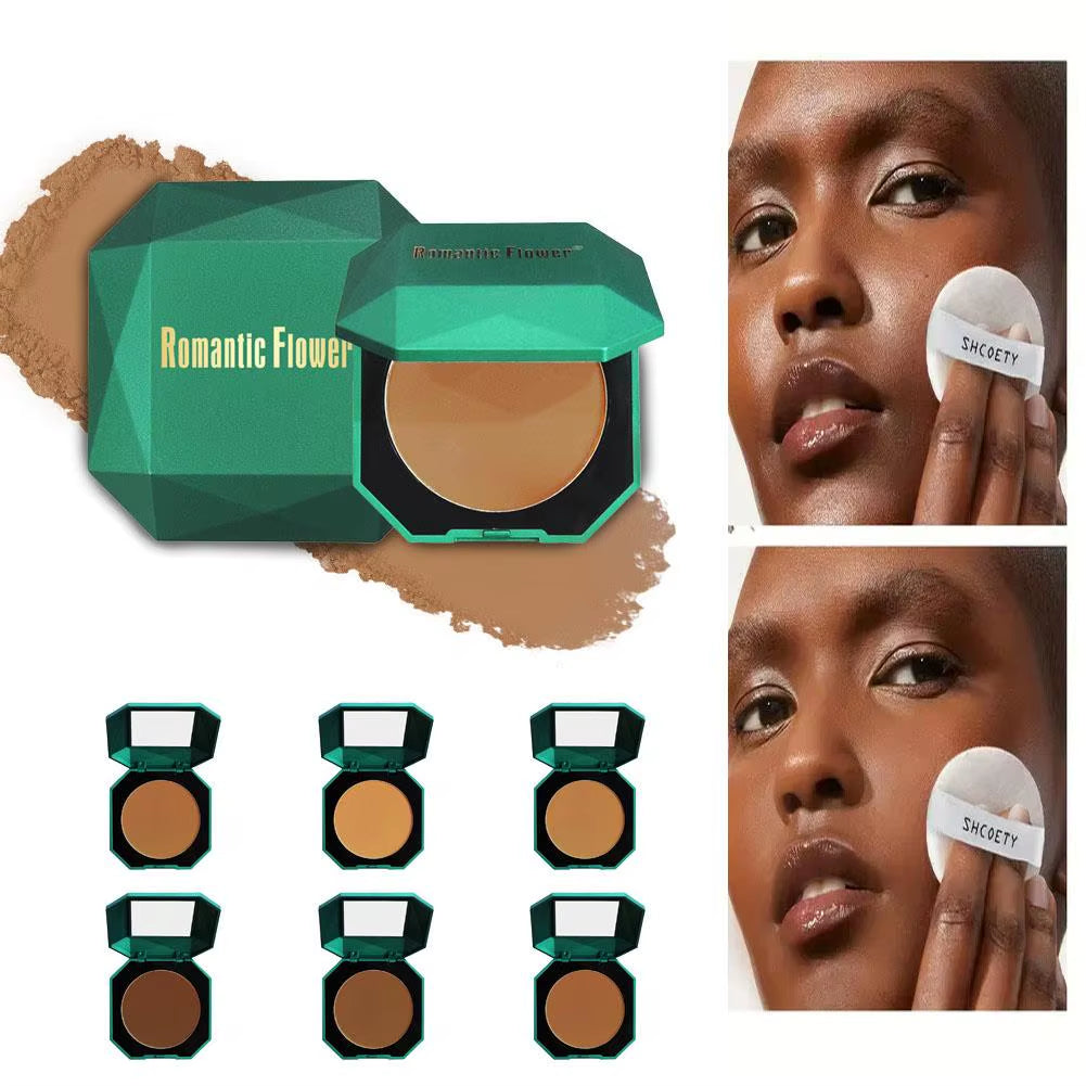 Brand-New 4 Colors Dark Pressed Powder Dark Skin Powder Matte Powder Long-Lasting Waterproof Brand Makeup Blush