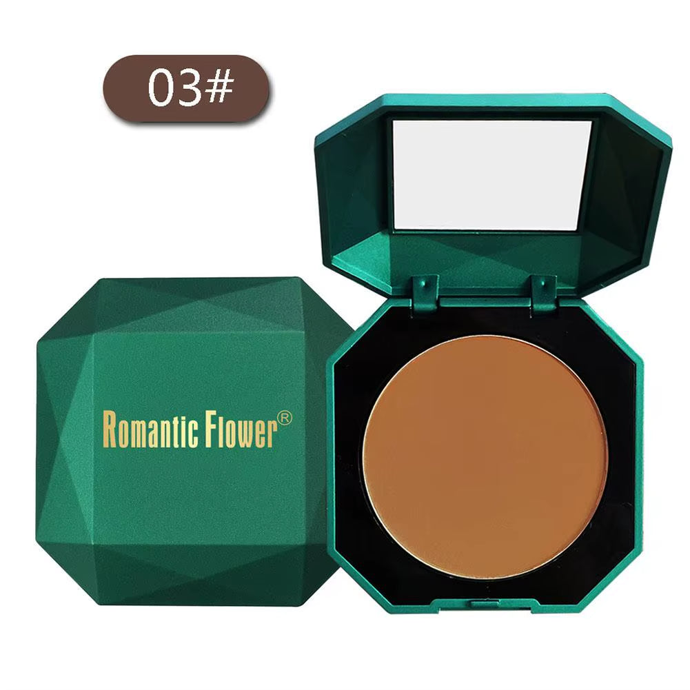 Brand-New 4 Colors Dark Pressed Powder Dark Skin Powder Matte Powder Long-Lasting Waterproof Brand Makeup Blush