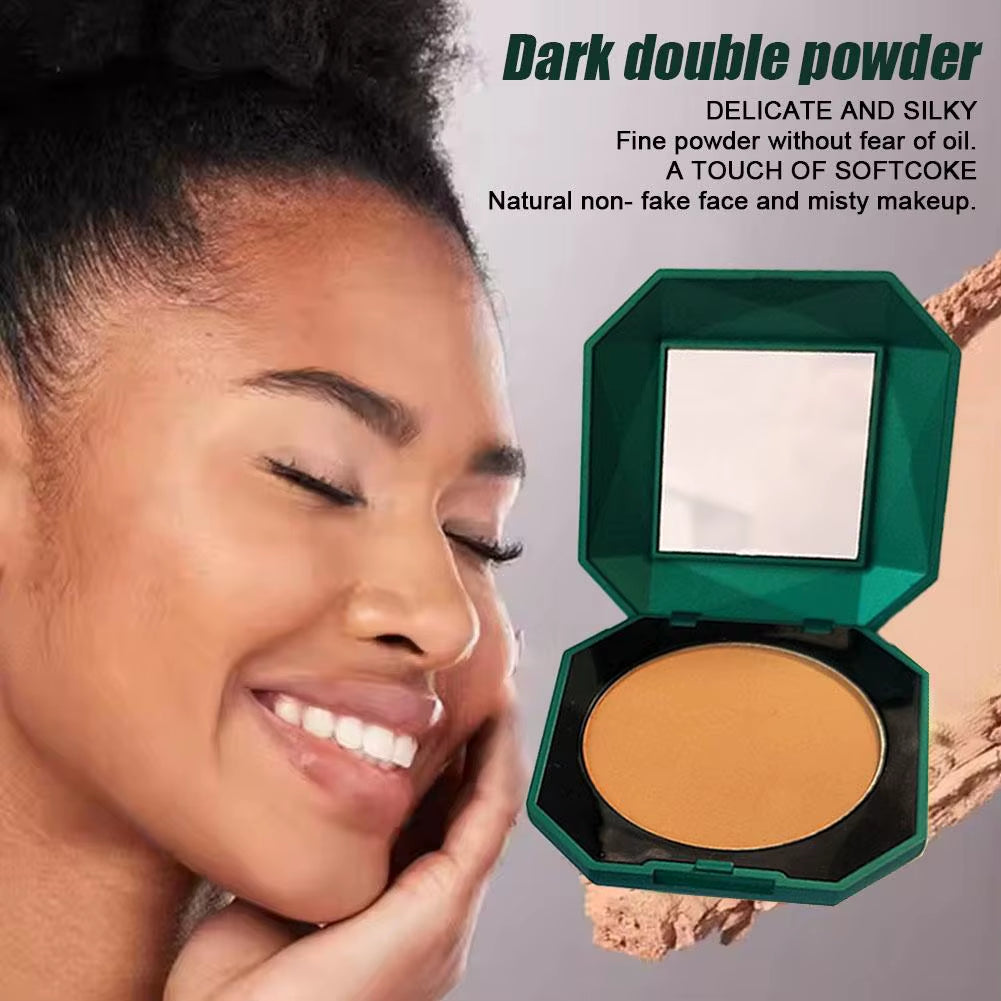 Brand-New 4 Colors Dark Pressed Powder Dark Skin Powder Matte Powder Long-Lasting Waterproof Brand Makeup Blush