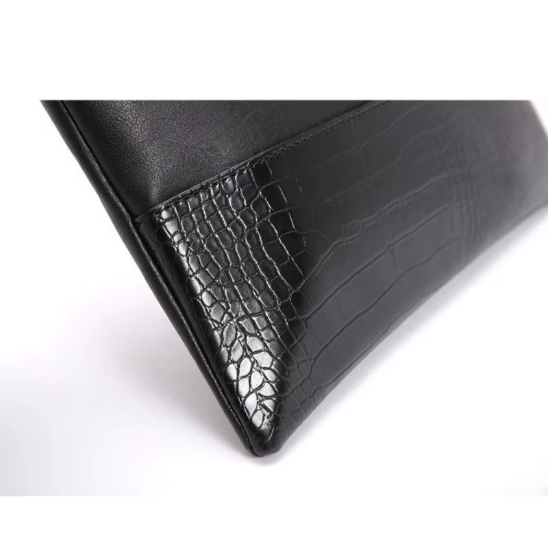 New Design Men Clutches Handbags Vintage PU Leather Envelope Bags Casual Key Phone Pocket Envelope Purse