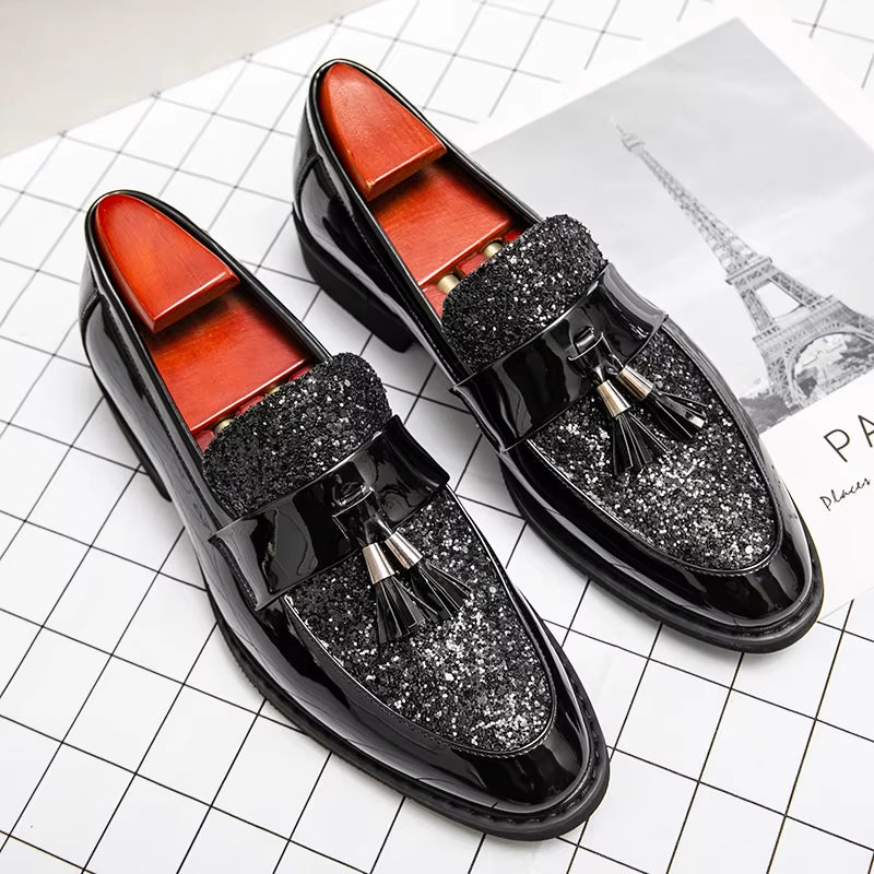 Classic Men Dress Shoes Lace up Shoes for Men plus Size Point Toe Business Casual Comfortable Men Formal Shoes for Weddin