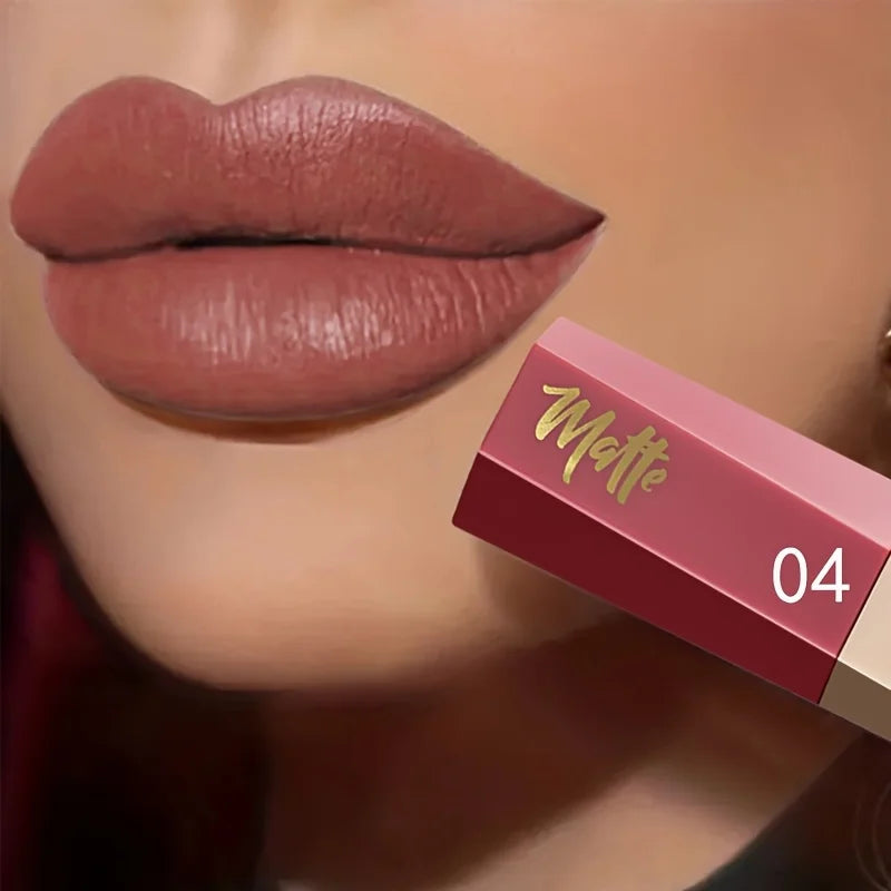 Waterproof Matte Velvet Lip Tint - Long-Lasting Nude Lip Glaze, Festive Exclusive, Valentine'S Day Gift