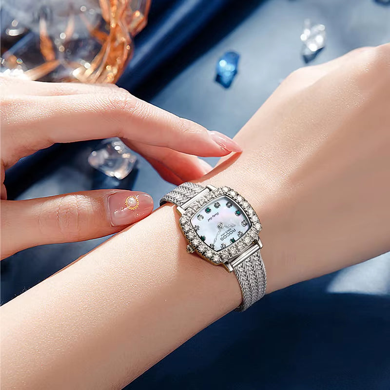 Genuine Women'S Watches Heartbeat Signal Niche Luxury Watch for Women with Diamonds Waterproof Women'S Wristwatch R0264