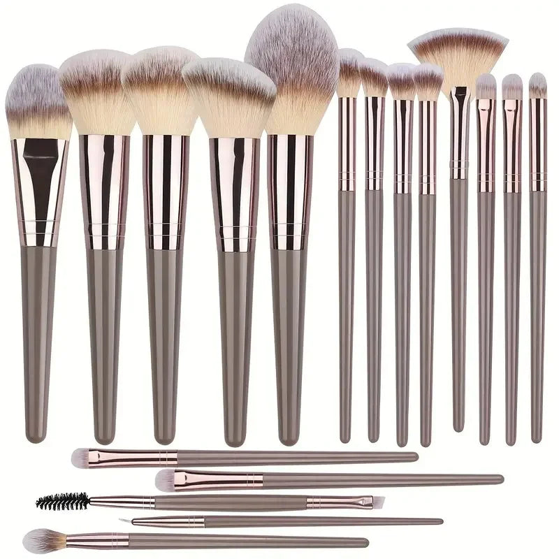 Ensemble de pinceaux de maquillage Premium, doux et moelleux, pour fond de teint, cosmétique, fard à paupières, Blush, outils de maquillage Kabuki, 3 à 20 pièces
