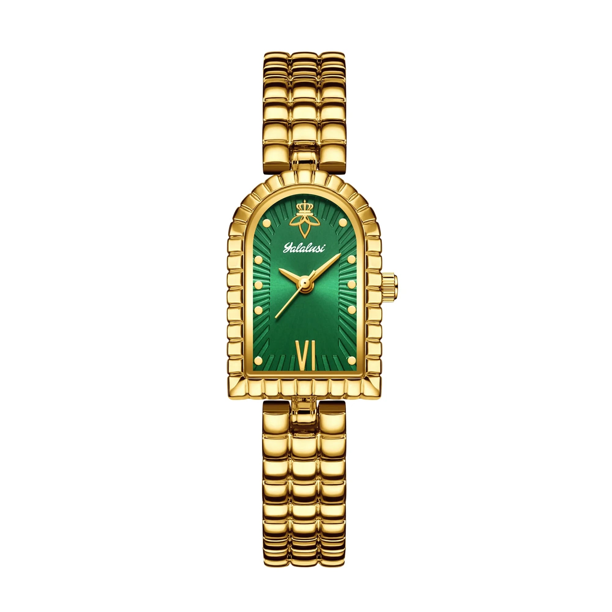 YaLaLuSi marque de luxe Vintage montre pour femme conception Unique cadran couleur émeraude profonde coffret cadeau cadeaux pour femmes
