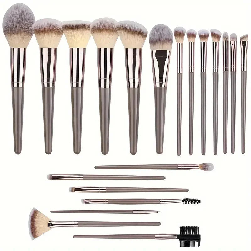 Ensemble de pinceaux de maquillage Premium, doux et moelleux, pour fond de teint, cosmétique, fard à paupières, Blush, outils de maquillage Kabuki, 3 à 20 pièces