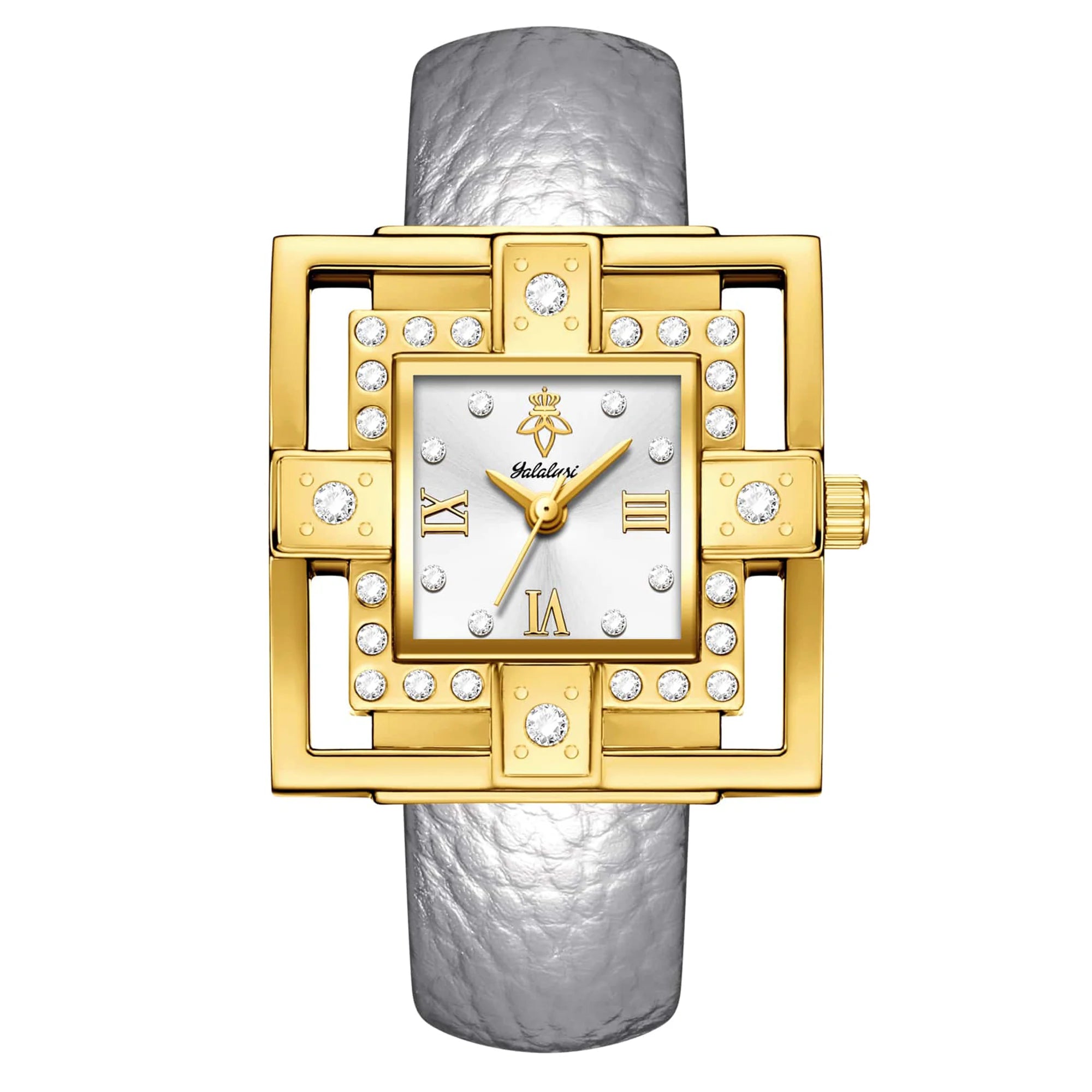 YaLaLuSi marque rétro carré femmes Quartz or montre chiffres romains luxe personnalisé squelette mode dames cadeau