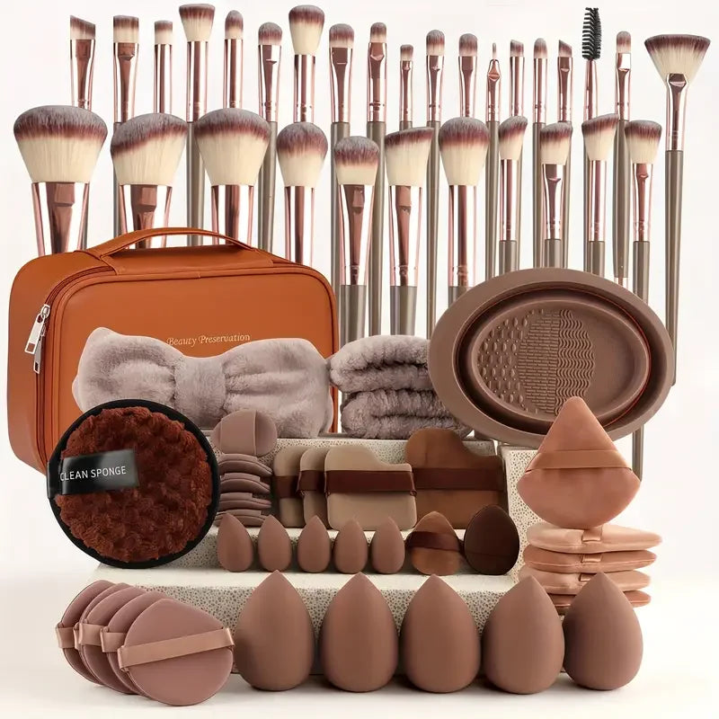 Ensemble de pinceaux de maquillage Premium, doux et moelleux, pour fond de teint, cosmétique, fard à paupières, Blush, outils de maquillage Kabuki, 3 à 20 pièces