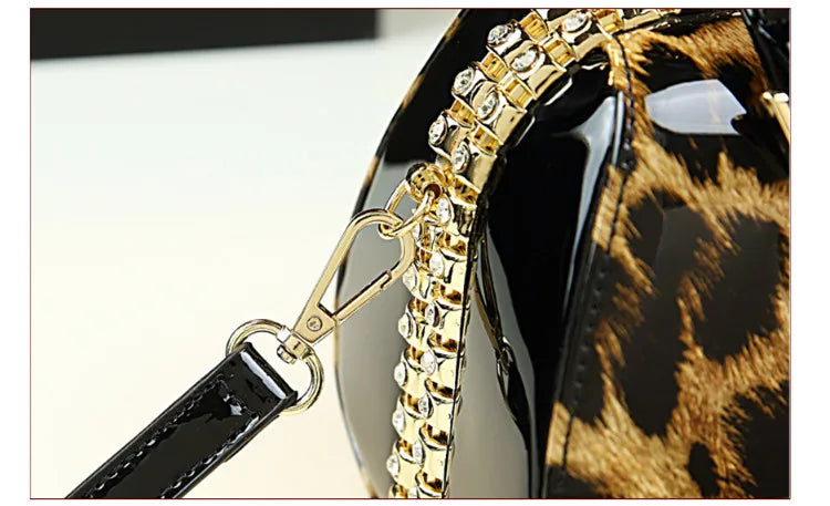 Sac à main léopard en cuir véritable pour femme, cuir de vachette, sac fourre-tout portable pour femme, sac de soirée, sacs alertes onaux initiés pour femme, mode