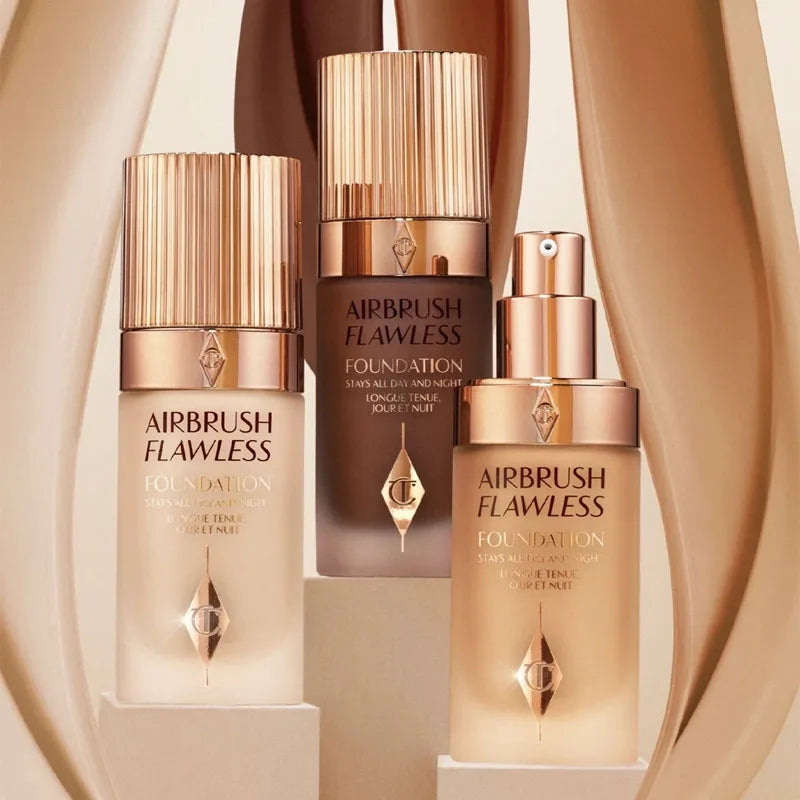 Charlotte Tilbury fond de teint liquide Super bouteille de broyage contrôle de l'huile embellissement de la peau imperméable résistant à la sueur Anti-frottement quotidien