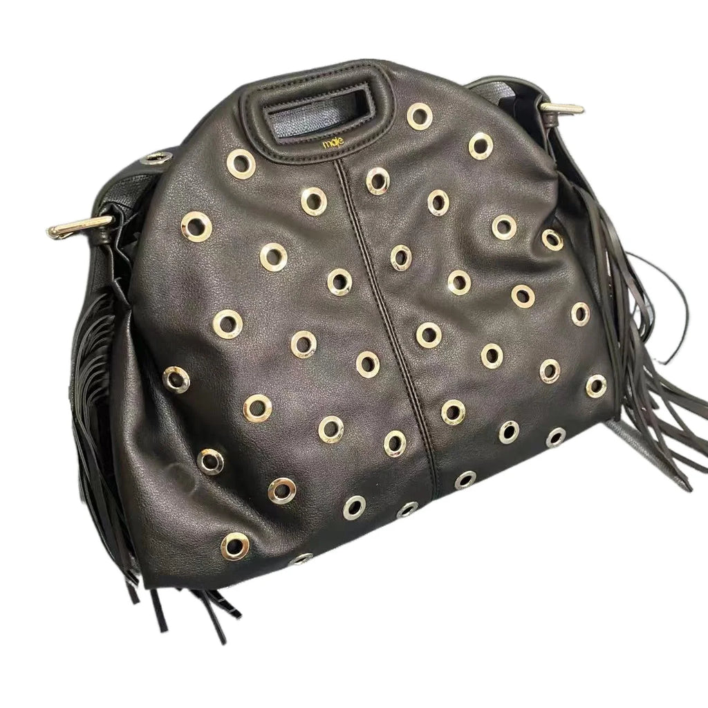 Nouveau sac à bandoulière pour femmes à la mode noir PU rétro sac à main Design luxueux décontracté dames sac à bandoulière