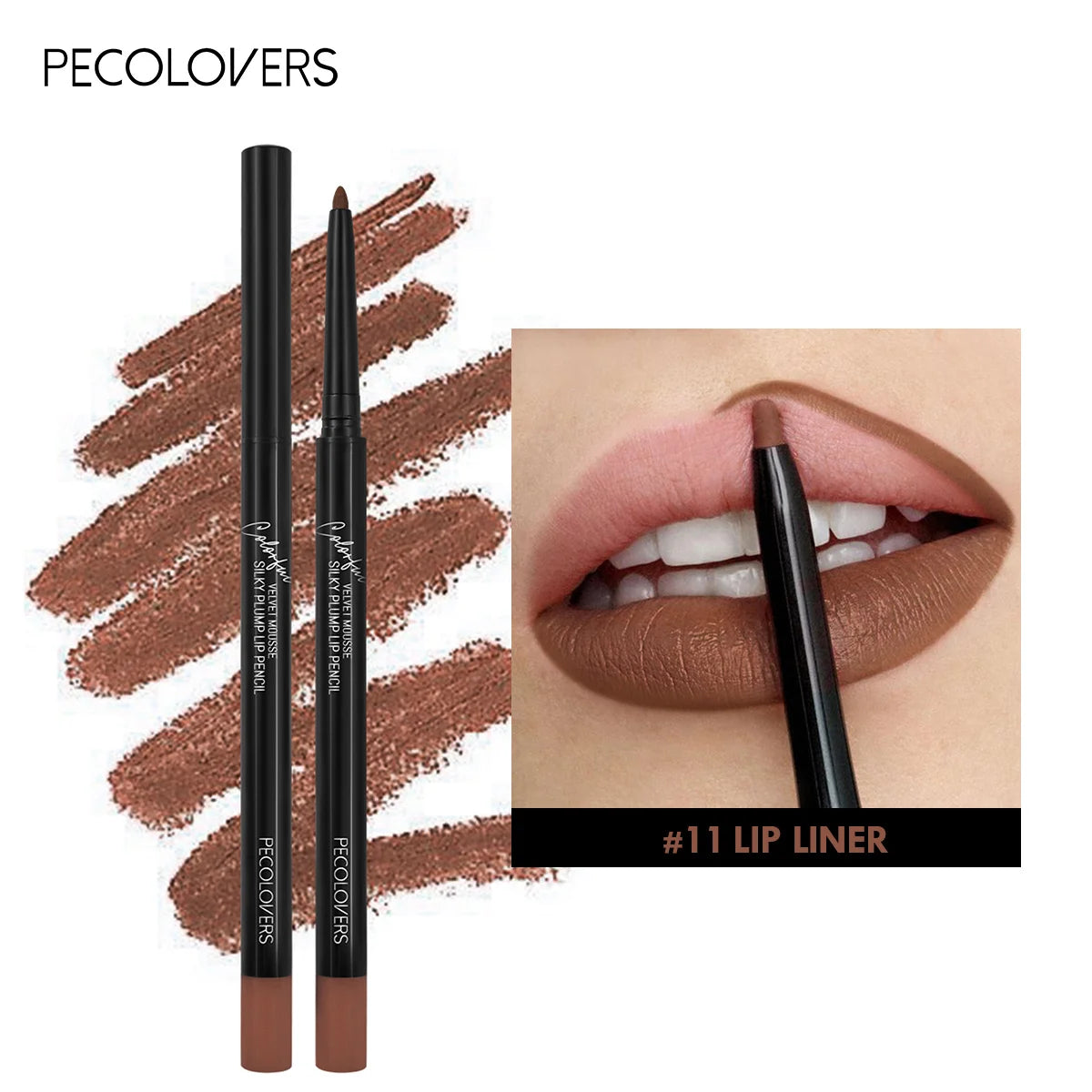 Crayon à lèvres mat imperméable, teinte rouge Contour, rouge à lèvres longue durée, tasse antiadhésive, maquillage hydratant pour les lèvres, 12 couleurs