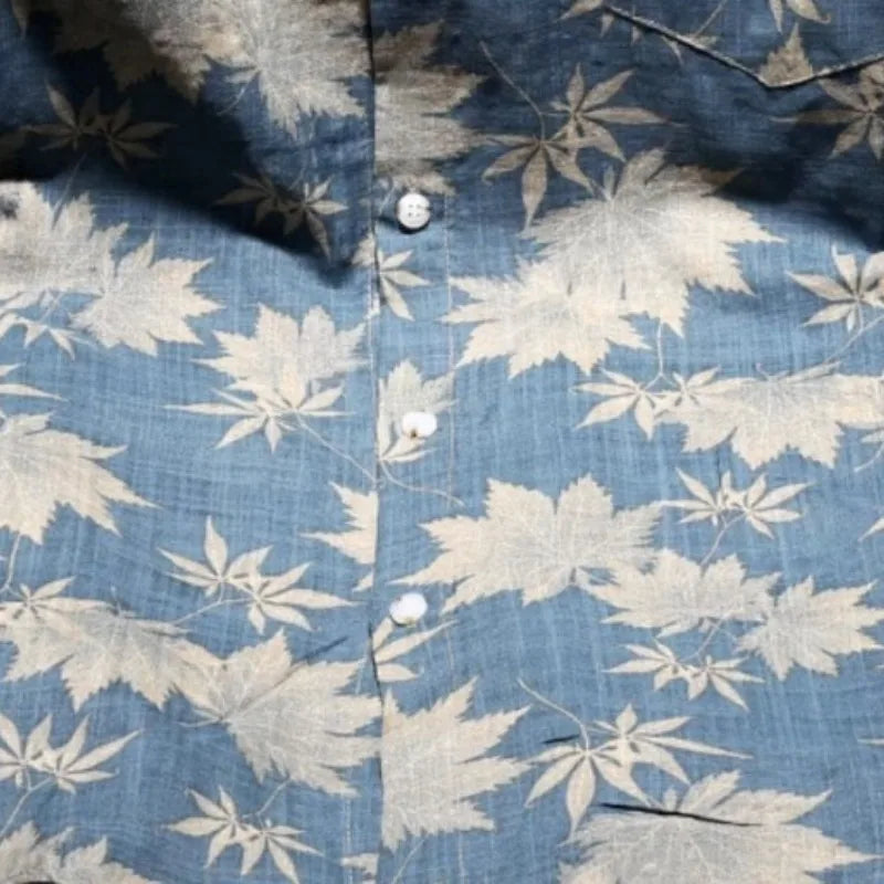 Chemises décontractées à manches courtes pour homme patchwork, col carré, confortables