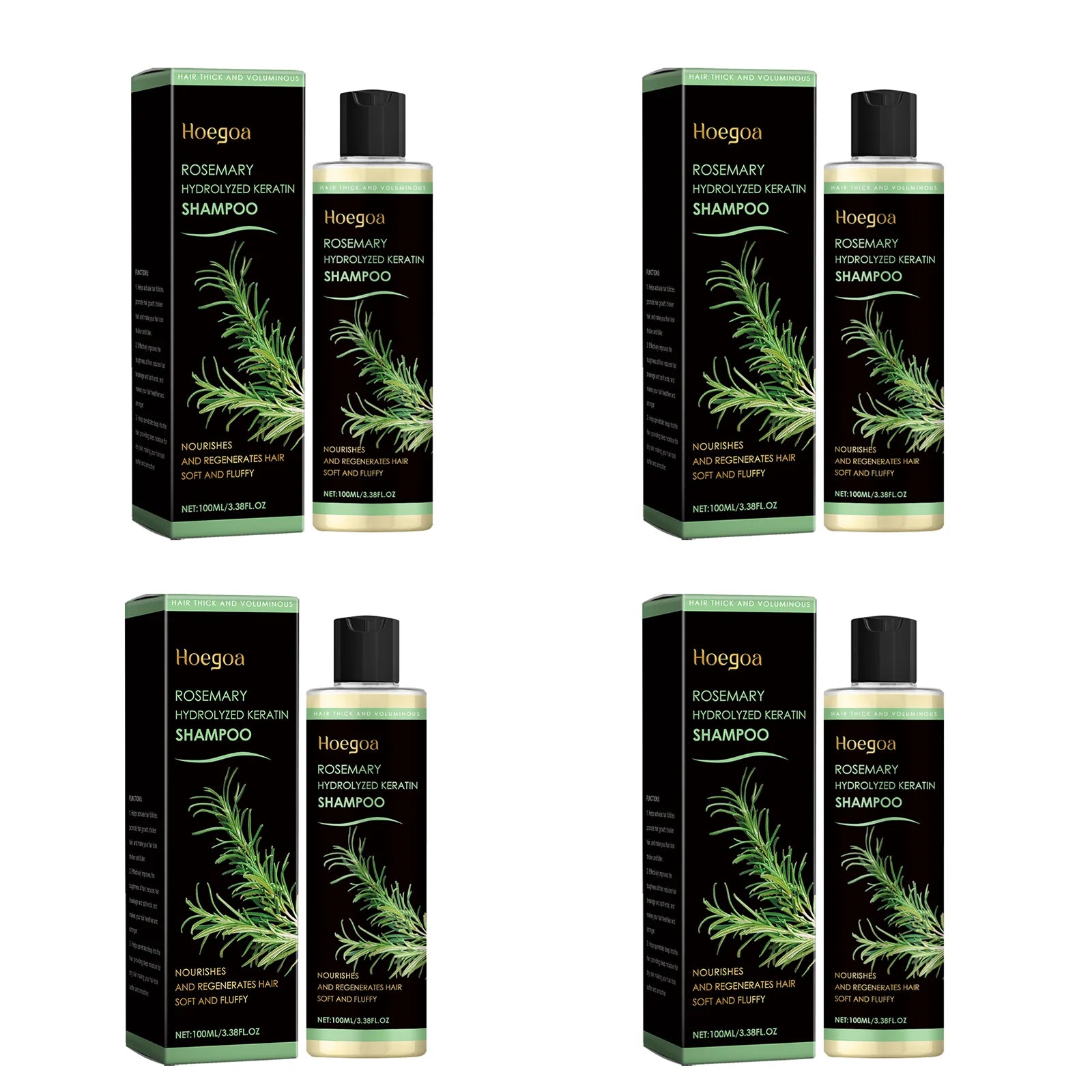 Shampoing au romarin apaisant pour le cuir chevelu, Anti-pelliculaire, rafraîchissant, réparation moelleuse, pointes fourchues, contrôle du sébum végétal, nourrissant, shampoing pour cheveux