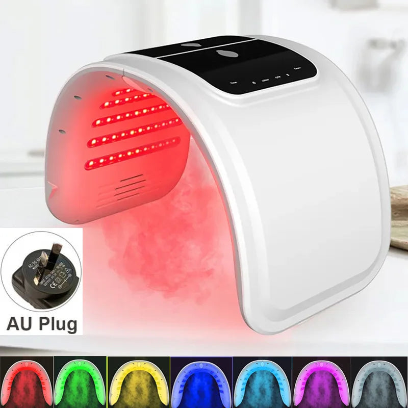 Masque Facial LED 7 couleurs, équipement PDT, SPA, dispositif de pulvérisation faciale, lumière de rajeunissement de la peau, Machines de beauté du corps pour le soins de la peau