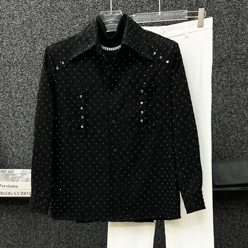 Chemise à manches longues pour hommes, Cardigan imprimé ample et assorti avec tout, nouvelle collection printemps et automne 2026