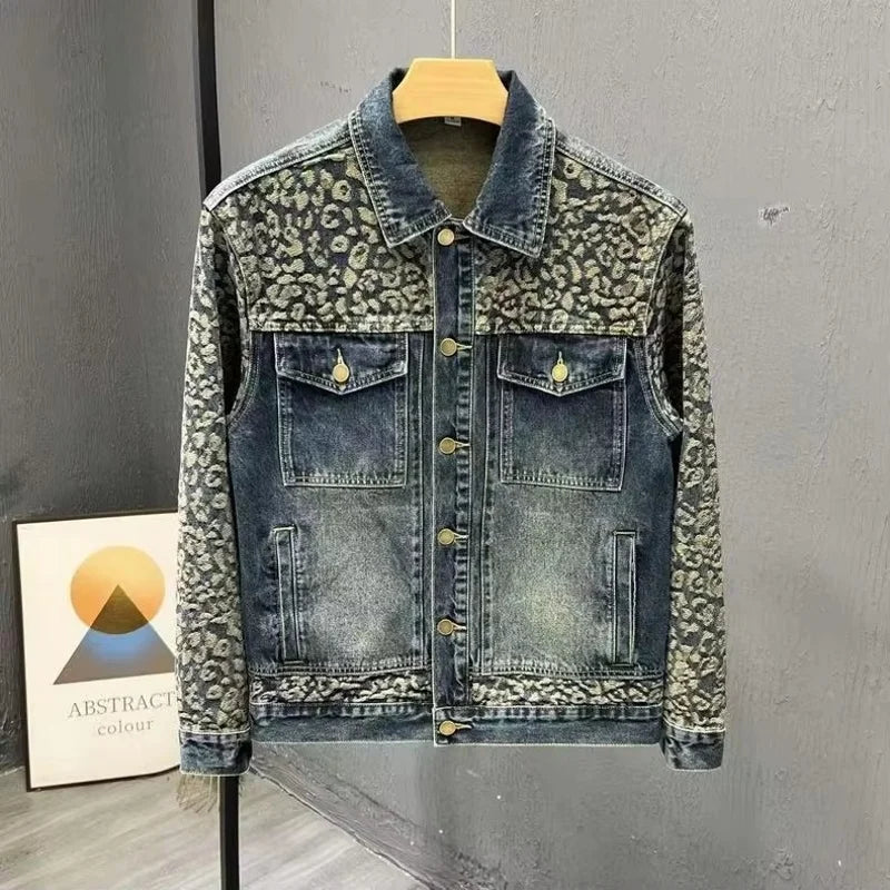Vestes en jean homme automne mode manteau pour hommes tissu vêtements  lavé marque de haute qualité Vintage