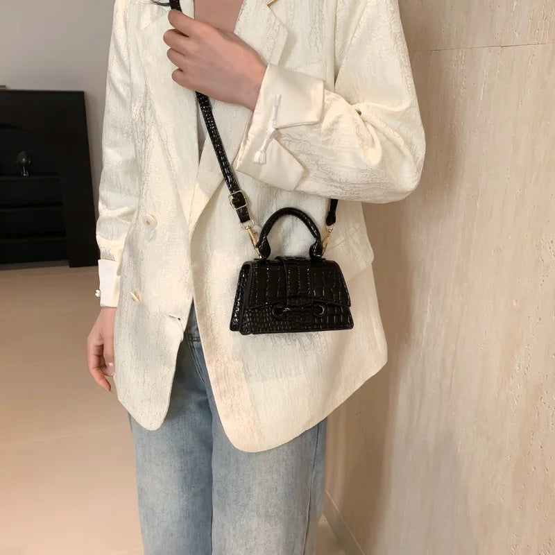 Sac à main pour femme, brillant, avec bandoulière réglable, sac fourre-tout tendance, couleur unie, sac à main décontracté, sac pour rendez-vous galant