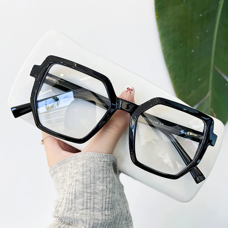 Lunettes carrées anti-Blu-Ray pour hommes et femmes, lunettes transparentes vintage, monture optique, lunettes d'ordinateur, mode respirante