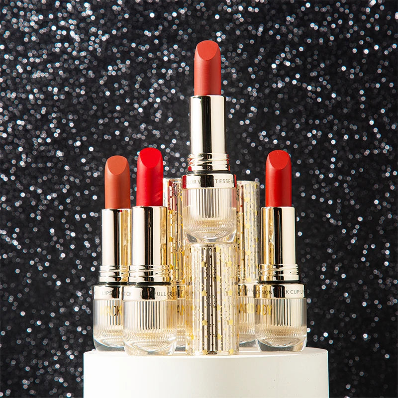 MACKANDY velours mat Essence rouge à lèvres miroitant Sexy Pigments maquillage longue durée imperméable antiadhésif tasse haut de gamme maquillage cadeaux