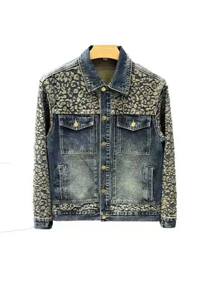 Vestes en jean homme automne mode manteau pour hommes tissu vêtements  lavé marque de haute qualité Vintage