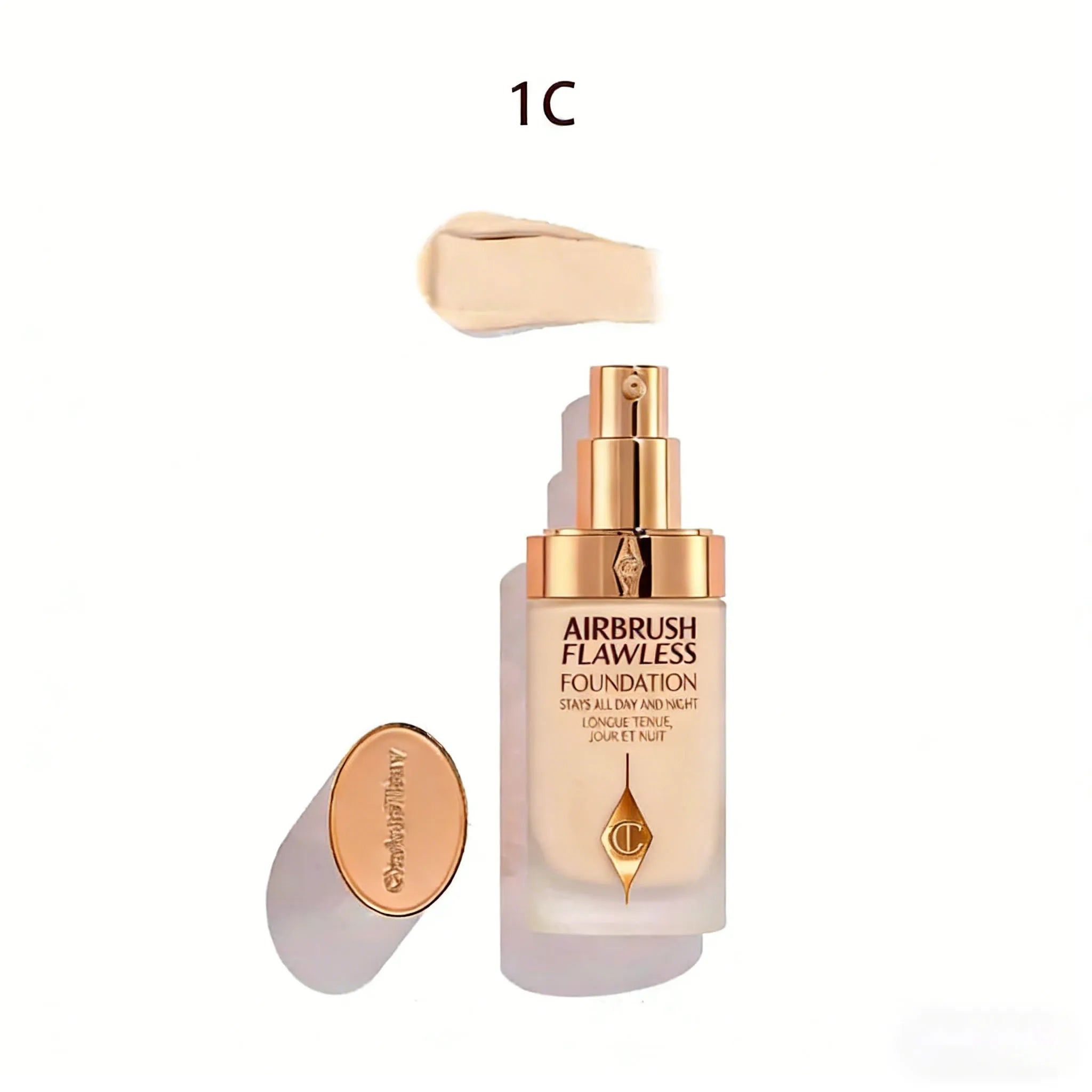 Charlotte Tilbury fond de teint liquide Super bouteille de broyage contrôle de l'huile embellissement de la peau imperméable résistant à la sueur Anti-frottement quotidien
