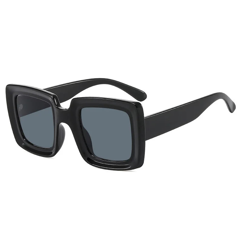 OEC CPO-Lunettes de soleil carrées punk pour femmes et hommes, lunettes de soleil multicolores, nuances colorées, lunettes de mode, UV400, tendance, femme, steampunk
