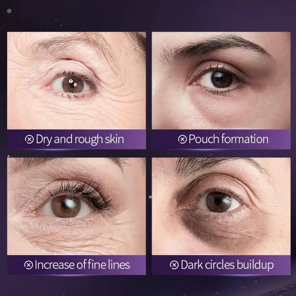 Masque pour les yeux aux algues, masque pour les yeux au collagène aux graines de raisin SADOER, masque pour les yeux hydratant et nourrissant, soin Anti-rides pour la peau des yeux