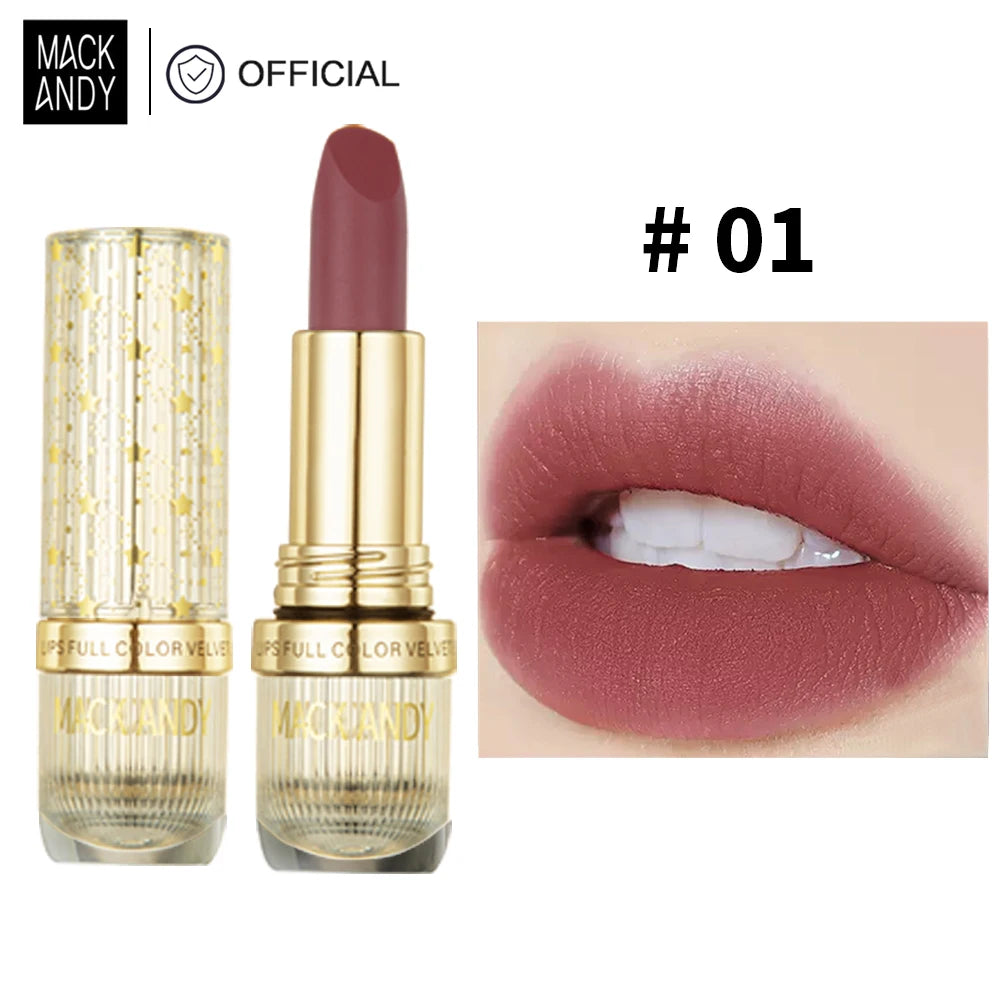 MACKANDY velours mat Essence rouge à lèvres miroitant Sexy Pigments maquillage longue durée imperméable antiadhésif tasse haut de gamme maquillage cadeaux
