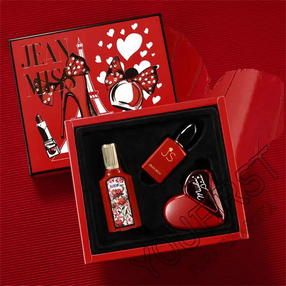 Parfum De marque pour femmes, coffret cadeau 110ml, ensemble De trois pièces, parfum durable, parfum Floral, phéromone, Eau De Parfum, eau aromatique De Cologne