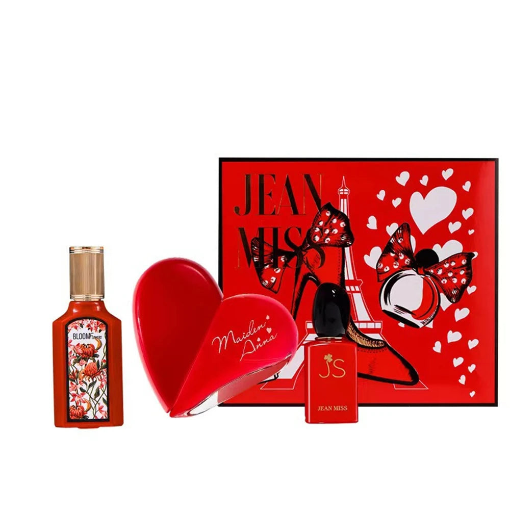 Parfum De marque pour femmes, coffret cadeau 110ml, ensemble De trois pièces, parfum durable, parfum Floral, phéromone, Eau De Parfum, eau aromatique De Cologne