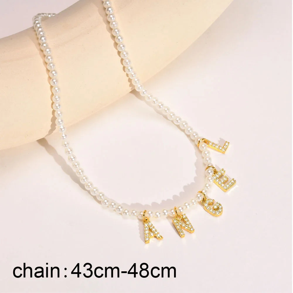 Collier personnalisé en acier inoxydable pour femme, pendentif lettre Alpahbet, nom initial, déclaration de collier, cadeau de breloques