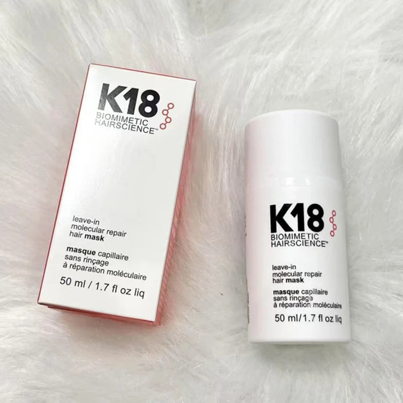 K18 masque capillaire réparateur moléculaire sans rinçage traitement à la kératine revitalisant en profondeur adoucir les cheveux lissage soins capillaires sains 50ml 150ml