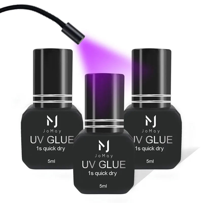 JOMAY colle UV adhésif pour Extensions de cils 0.1S séchage rapide forte colle d'extension de faux cils colle UV longue durée pour cils