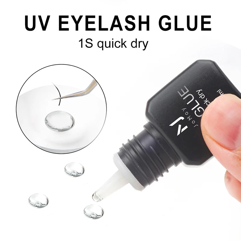 JOMAY colle UV adhésif pour Extensions de cils 0.1S séchage rapide forte colle d'extension de faux cils colle UV longue durée pour cils