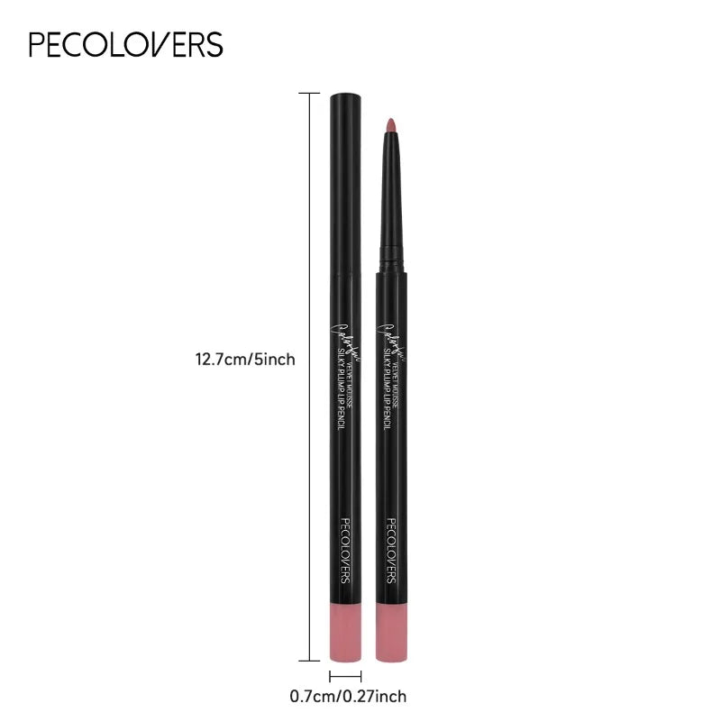Crayon à lèvres mat imperméable, teinte rouge Contour, rouge à lèvres longue durée, tasse antiadhésive, maquillage hydratant pour les lèvres, 12 couleurs