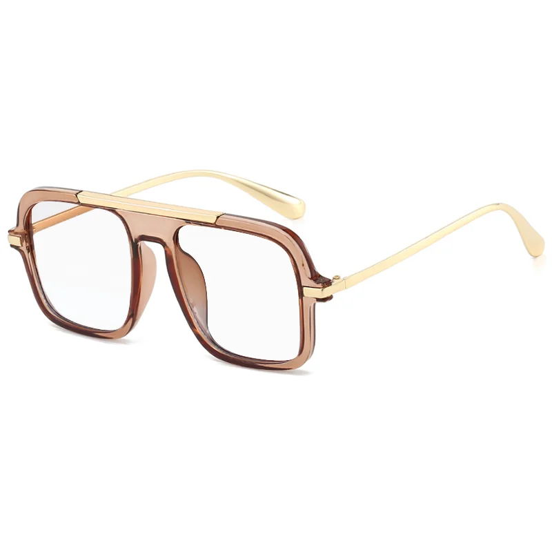 Lunette Grand carré Anti lumière bleue hommes femmes marque Design  a 0 Prescription   de mode