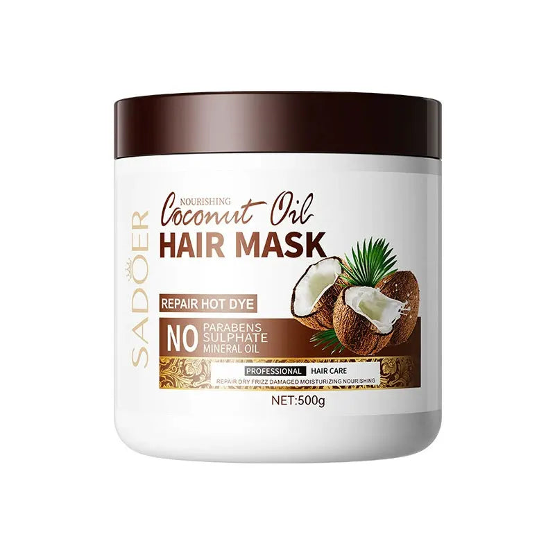 Après-shampooing SADOER Masque hydratant à la noix de coco améliore la qualité des cheveux crépus