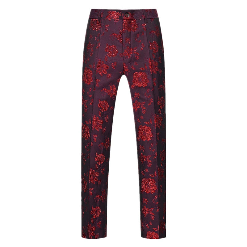 Pantalon homme stylé  imbibés de broderie d'automne, pantalons décontractés de mode,long