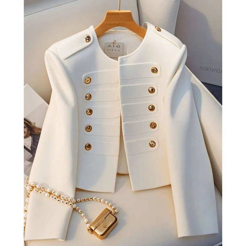 Blouse chemise vestes  pour femme automne tout-match nouveau blanc à manches longues tempérament haut dame dmanteau