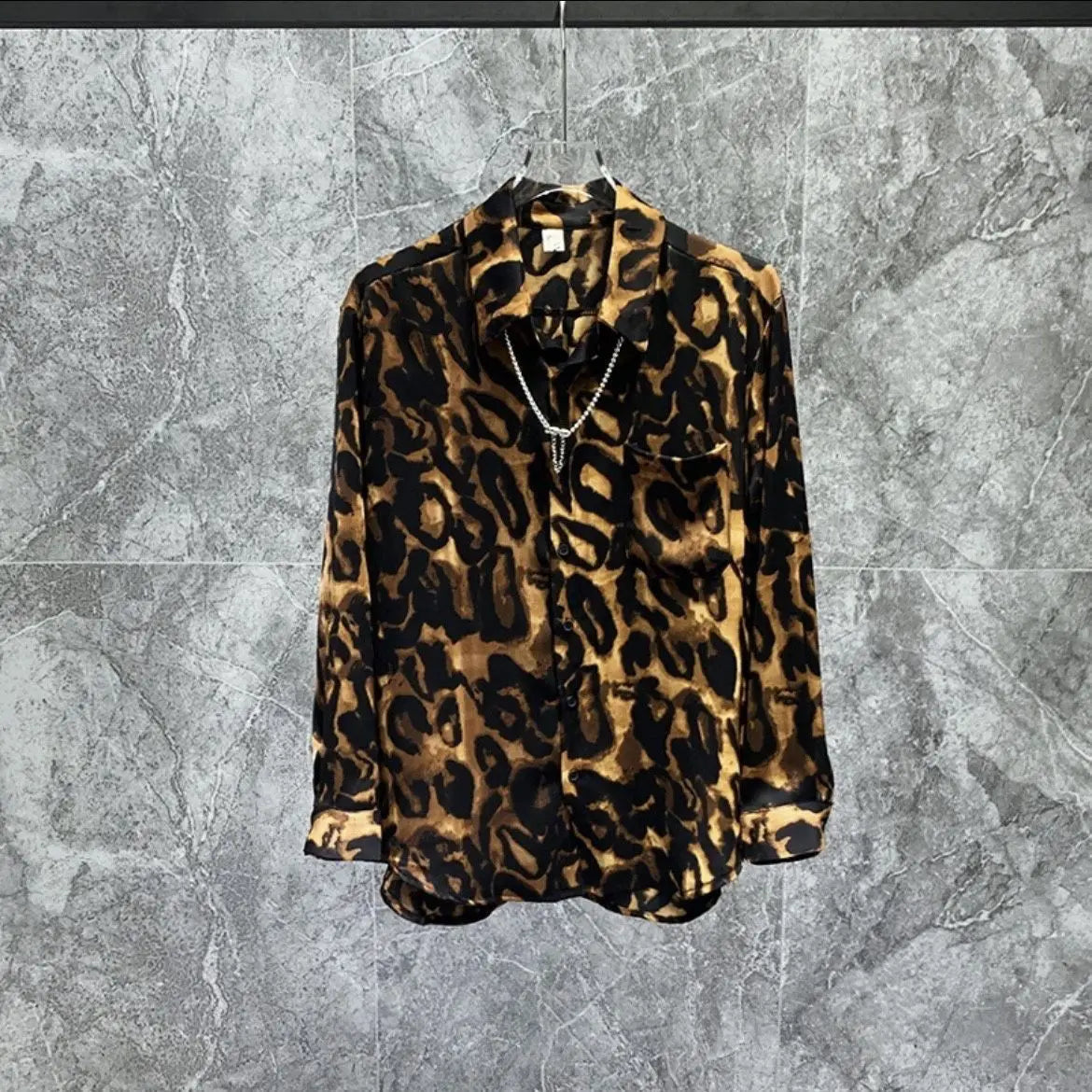 Chemise pour homme  Premium  ample, manches longues, Design décontracté et élégant, printemps été 2026