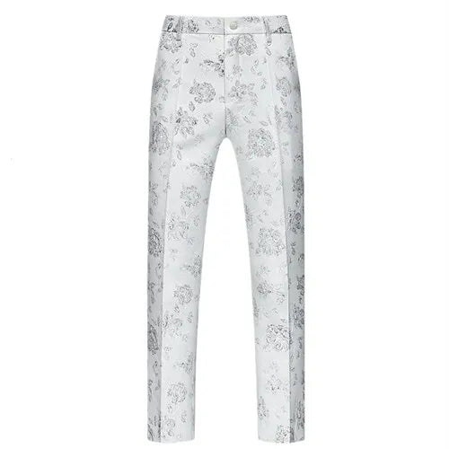 Pantalon homme stylé  imbibés de broderie d'automne, pantalons décontractés de mode,long