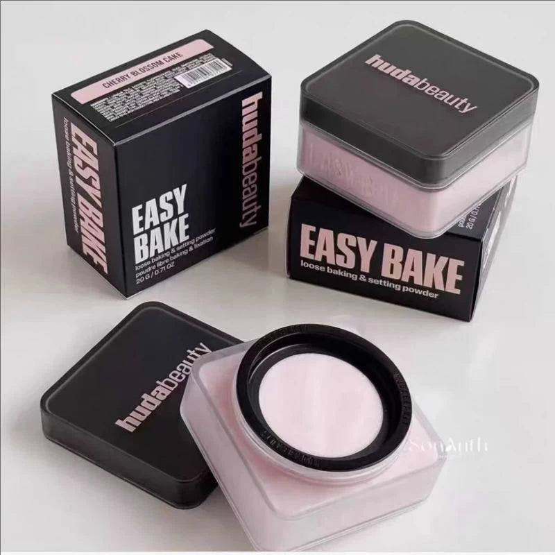 Huda Beauty – poudre à réglage délicat, durable, sans perte, contrôle du maquillage, verrouillage de l'huile, humidité, créer un maquillage de Base zéro pores