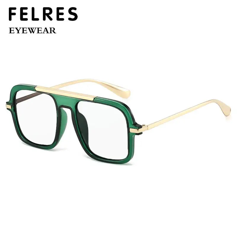 Lunette Grand carré Anti lumière bleue hommes femmes marque Design  a 0 Prescription   de mode