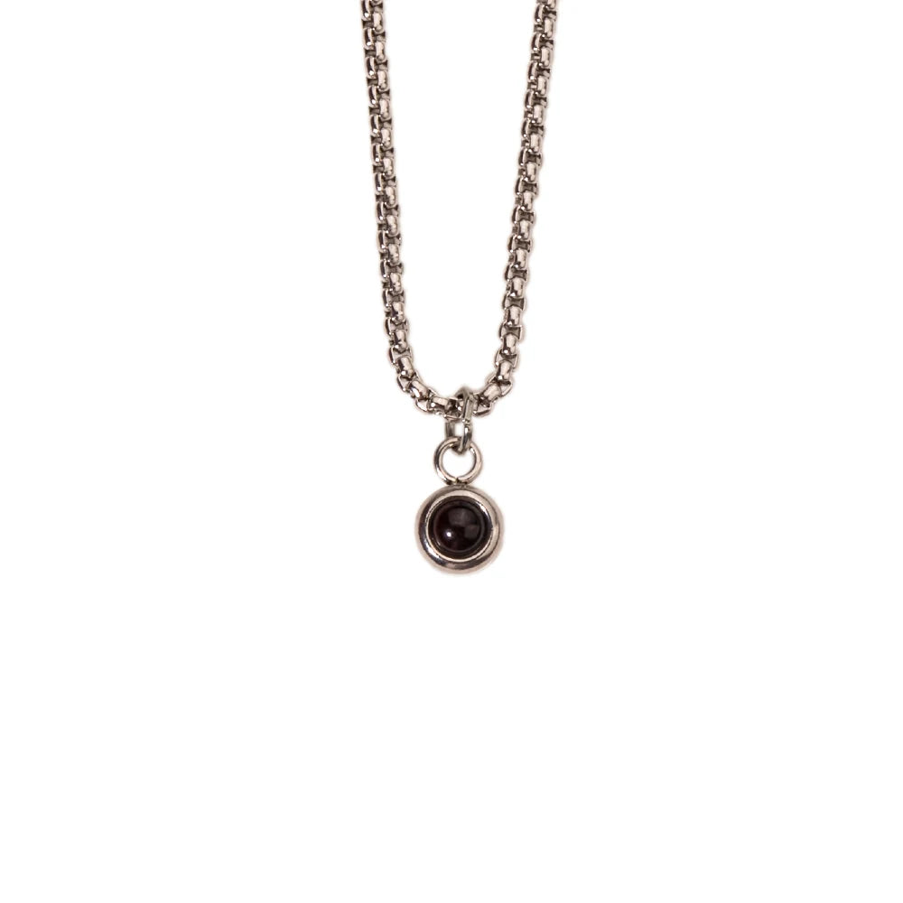 Collier de Projection de photos personnalisé avec photo à l'intérieur, accessoire de collier de photos personnalisé pour hommes