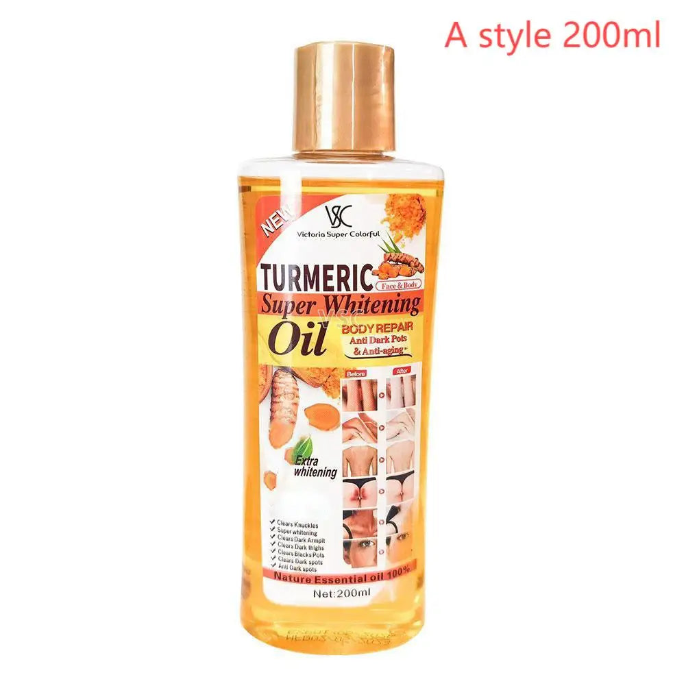 Huile essentielle de curcuma huile de Massage du visage corps diffuseur hydratant aromathérapie éclaircissante lissante corps visage soins de la peau 200m