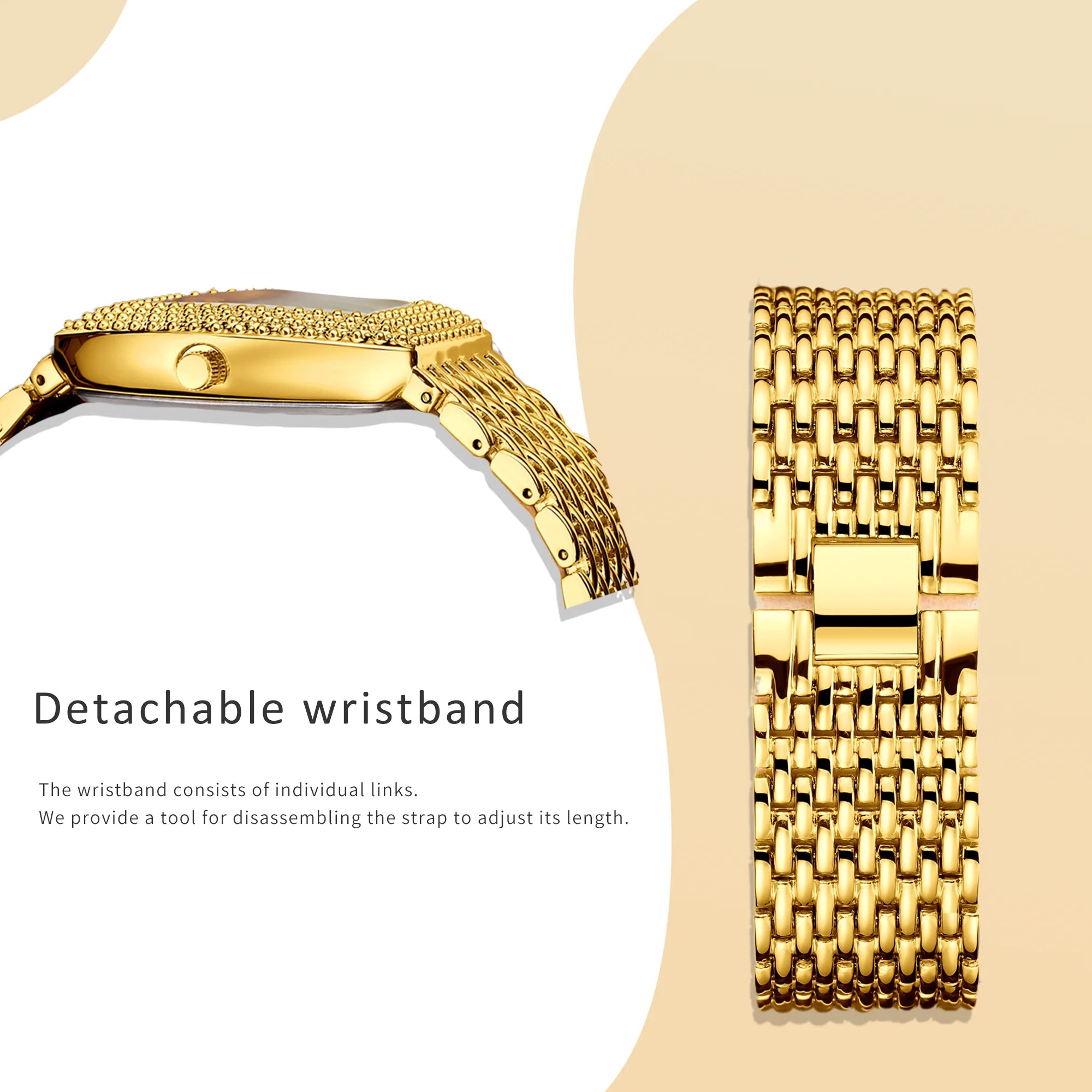 YaLaLuSi marque 2024 nouvelle montre pour femme or luxe boîte-cadeau montre dissolvant cadeau Ion plaqué or