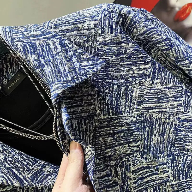 Blazer Mode rétro marée de marque pour hommes veste Style décontracté printemps col rabattu ample